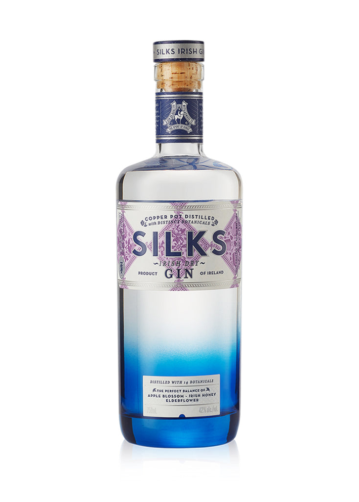 Silks Irish Dry Gin, Hand Distilled . Small batch